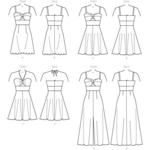 McCalls Sewing Pattern M7954 R10231 Dress Special Occasion Size 4-12 - Picture 3 of 11